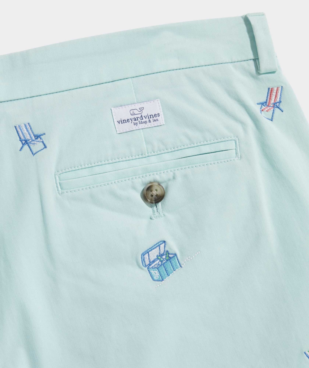 Bermudas Vineyard Vines 9 Inch Embroidered Stretch Breaker Shorts Azules | 743201REN