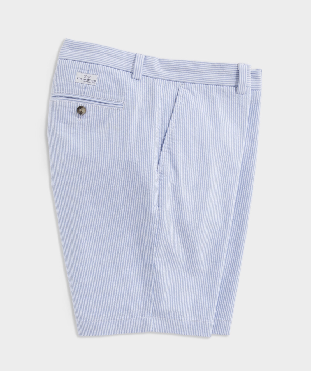 Bermudas Vineyard Vines 9 Inch Seersucker Breaker Shorts Azules | 423091SFP