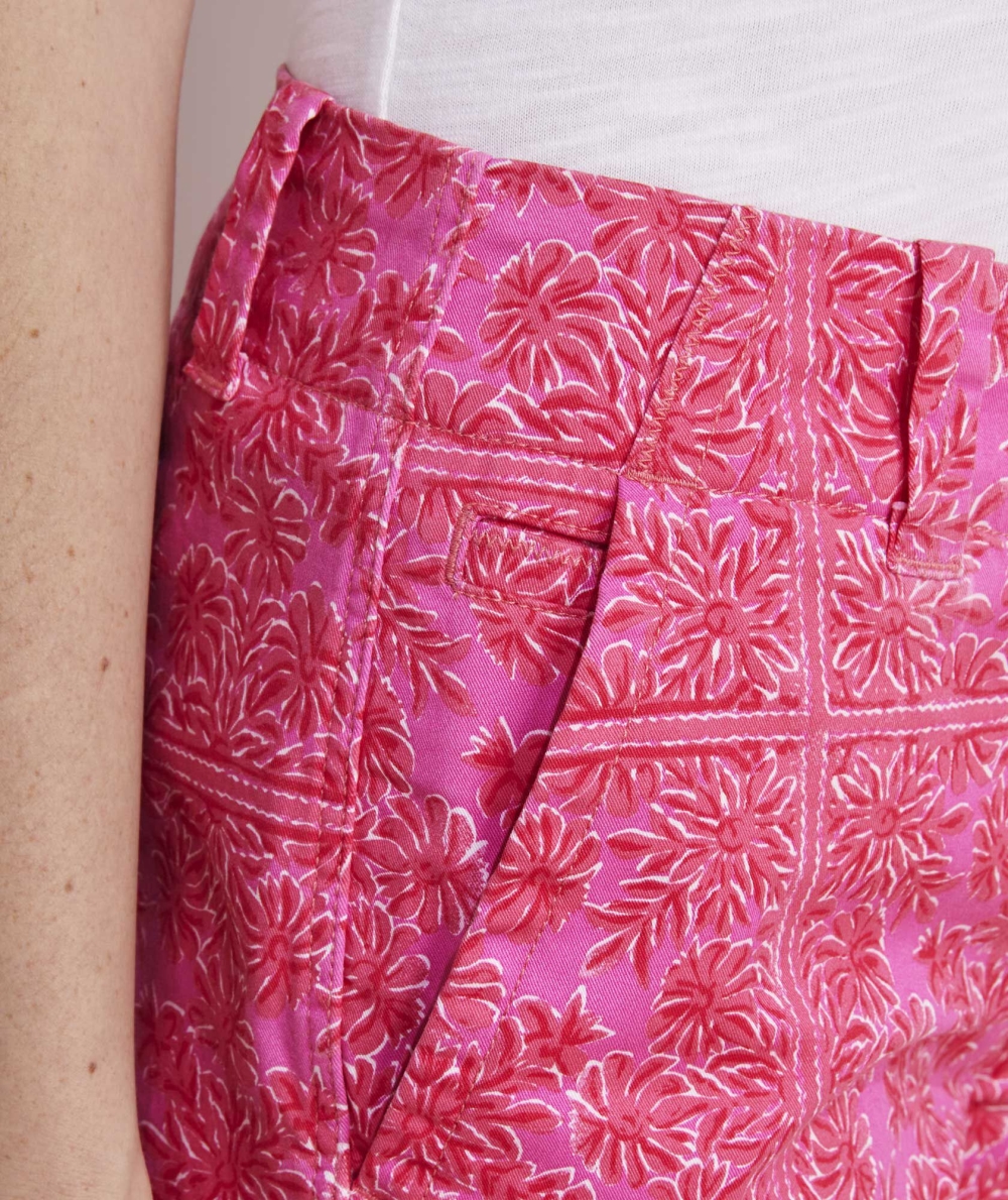 Bermudas Vineyard Vines Printed 3 1/2 Inch Every Day Shorts Coral Rojos | 241798VAE