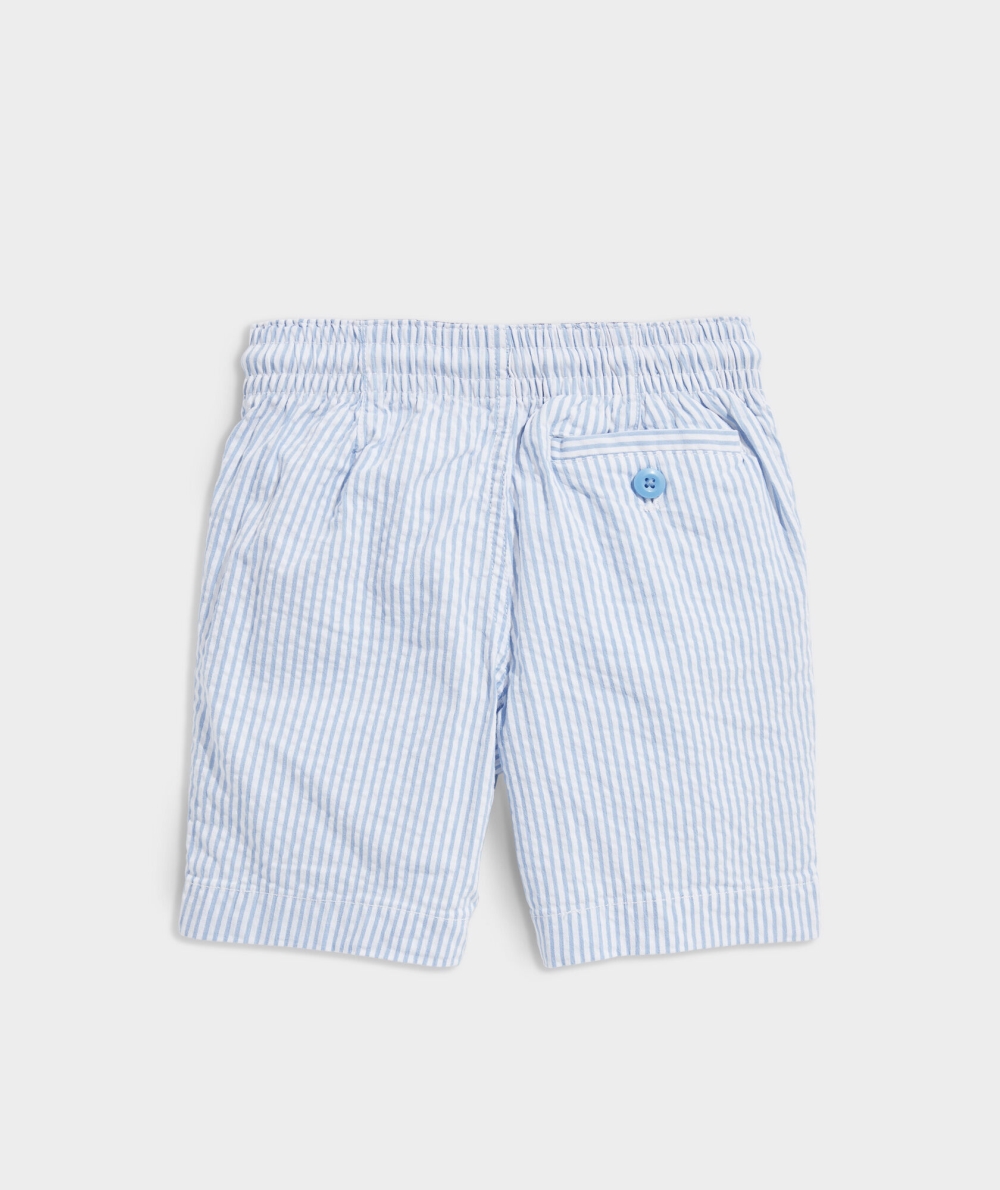 Bermudas Vineyard Vines Seersucker Jetty Shorts Turquesa | 172568TVE