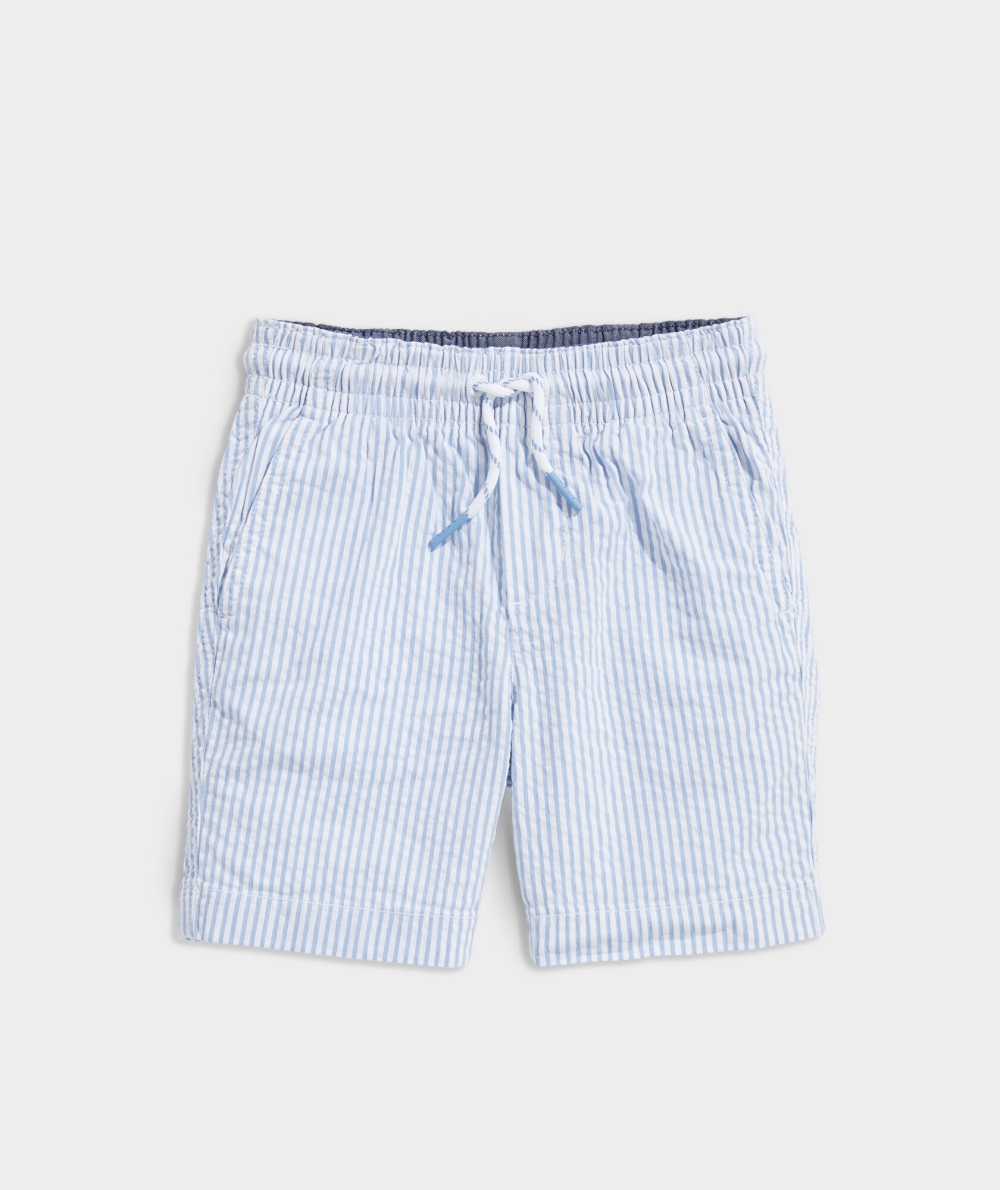 Bermudas Vineyard Vines Seersucker Jetty Shorts Turquesa | 172568TVE