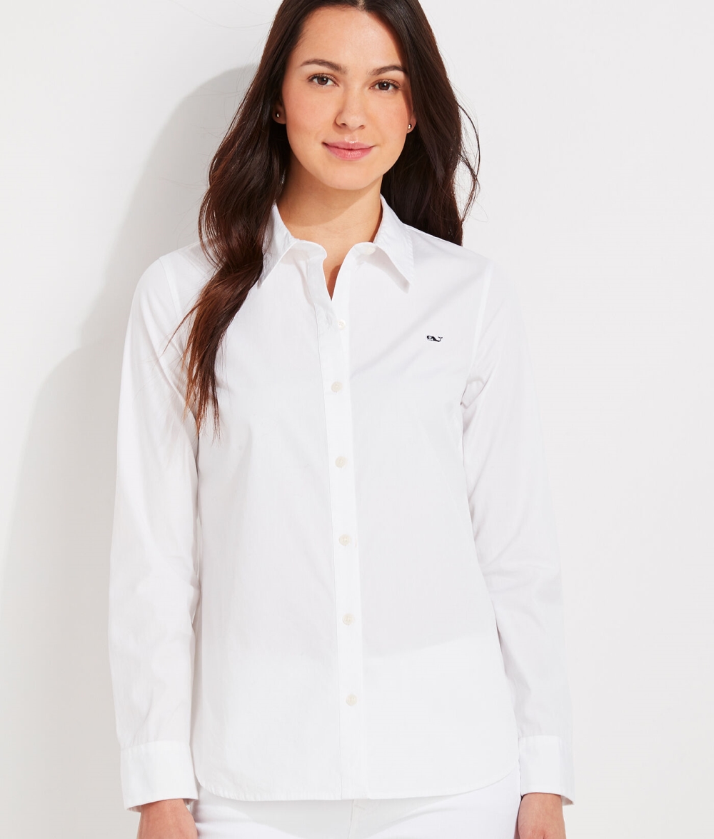 Camisas Vineyard Vines Chilmark Classic Button Down Blancos | 839105XMH