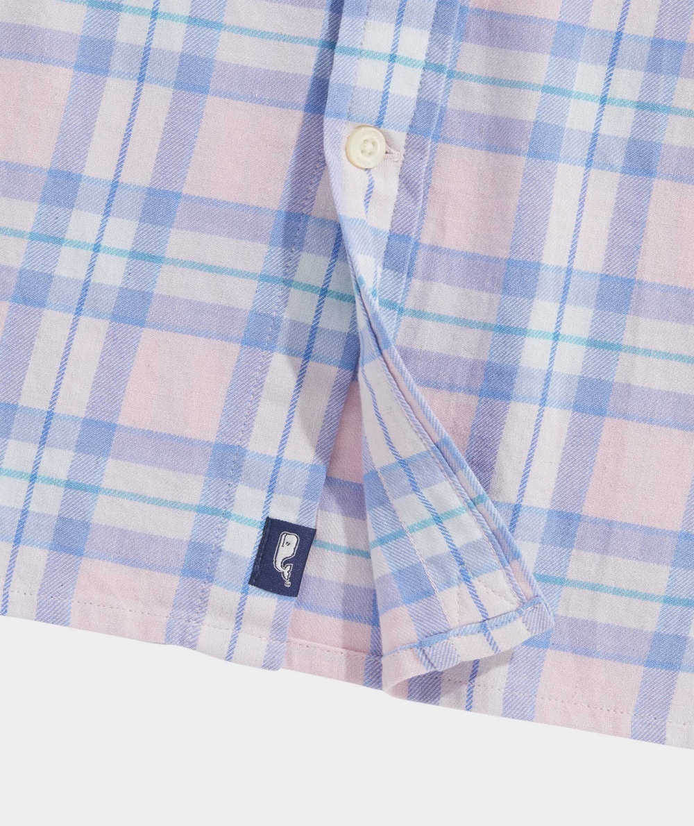 Camisas Vineyard Vines Island Twill Plaid Shirt Rosas | 410876KIL