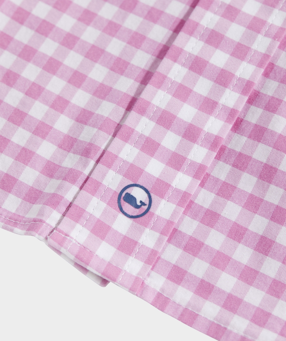 Camisas Vineyard Vines On-The-Go brrrº Gingham Shirt Rosas | 457609QIB