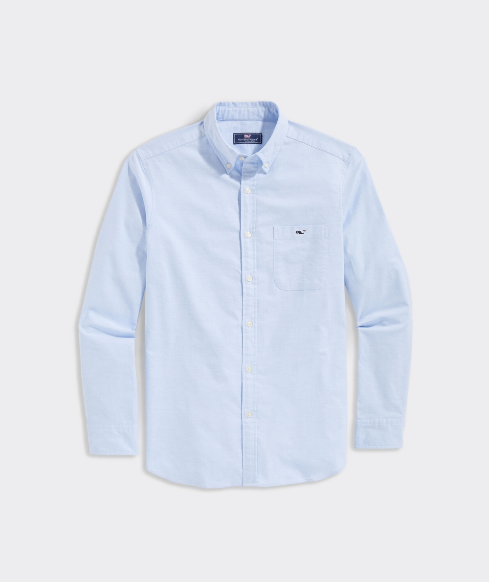 Camisas Vineyard Vines Oxford Solid Shirt Turquesa | 023657EOY