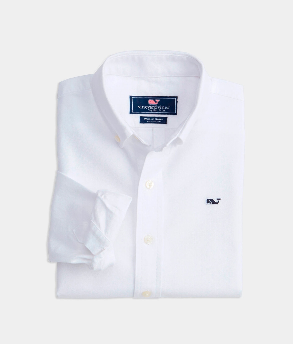 Camisas Vineyard Vines Oxford Solid Shirt Blancos | 320648HAJ