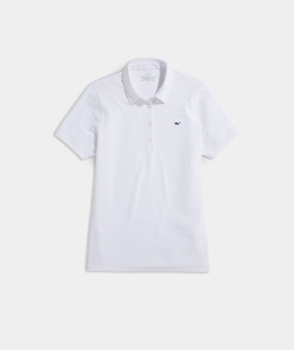 Camisas Vineyard Vines Solid Pique Polo Blancos | 368715XTC