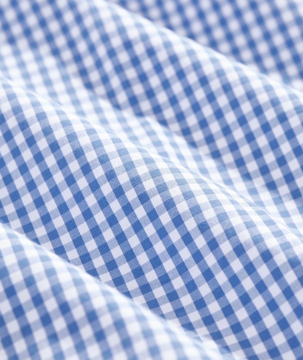 Camisas Vineyard Vines Stretch Poplin Gingham Shirt Azules | 729436WOI