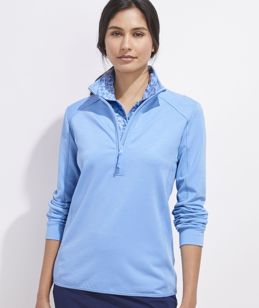 Camisas Vineyard Vines Sunset Quarter-Zip Cloud | 412690RCT