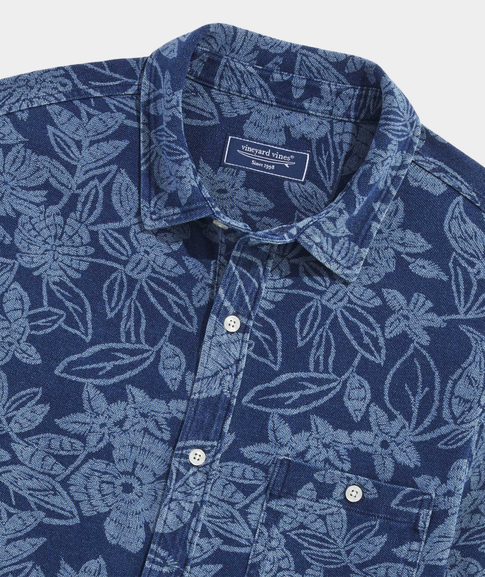 Camisas Vineyard Vines Surfside Corta-Sleeve Shirt Azules | 827413OXT