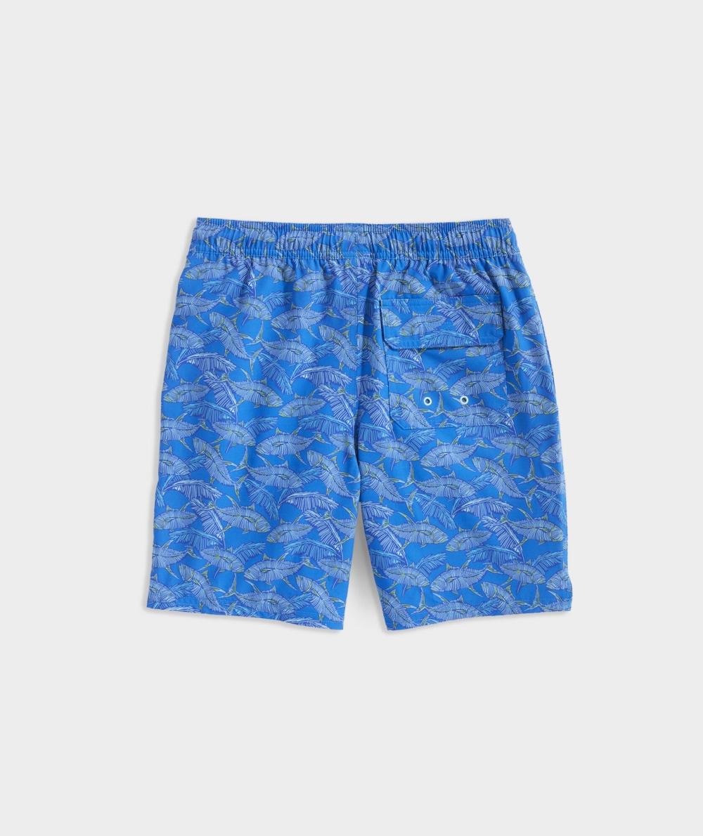 Nadar Vineyard Vines Printed Chappy Swim Trunks Azules | 362490FTZ