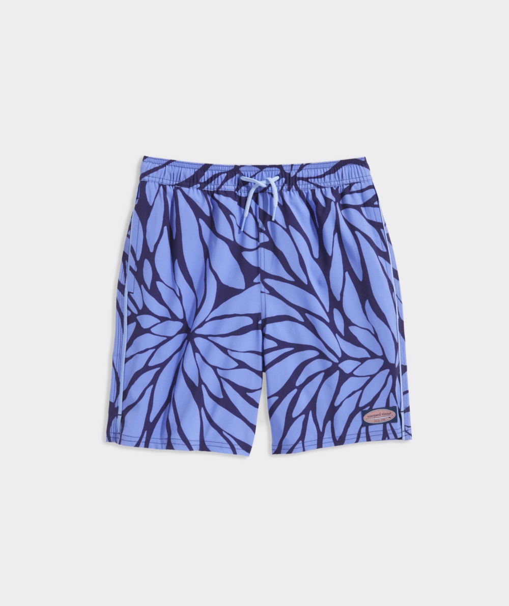 Nadar Vineyard Vines Printed Chappy Swim Trunks Azules | 529016OZE