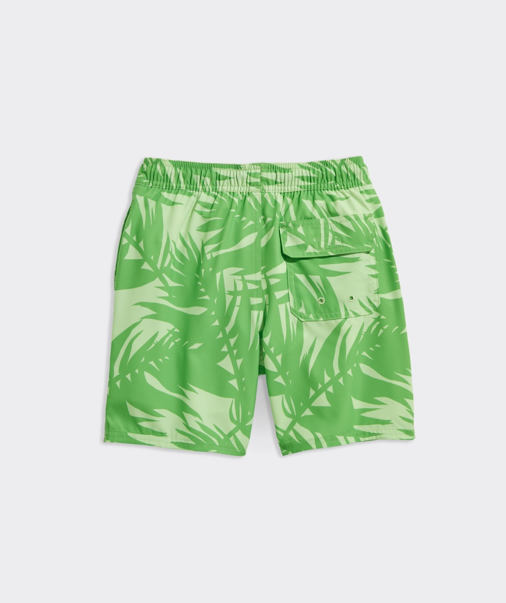 Nadar Vineyard Vines Printed Chappy Swim Trunks Breezy Palm Chappy - Harbor Island | 578329SJT