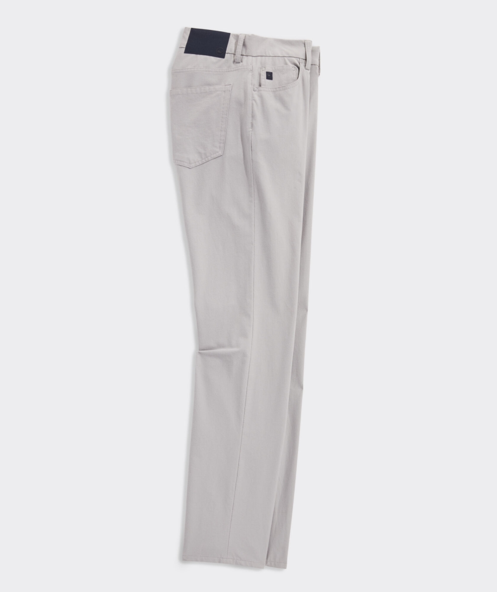 Pantalones Vineyard Vines On-The-Go Lona 5-Pocket Pants Grises | 140359AKI