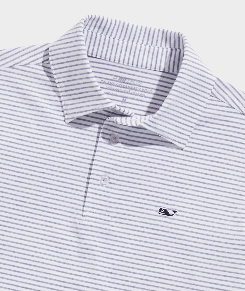 Polos Vineyard Vines Bradley Stripe Sankaty Polo Blancos | 120973BYW