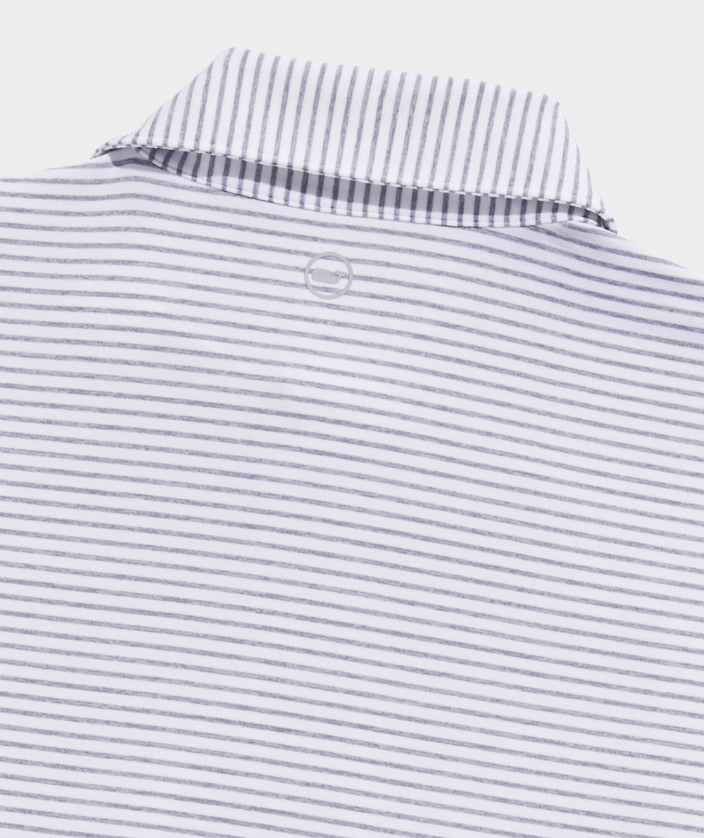 Polos Vineyard Vines Bradley Stripe Sankaty Polo Blancos | 120973BYW