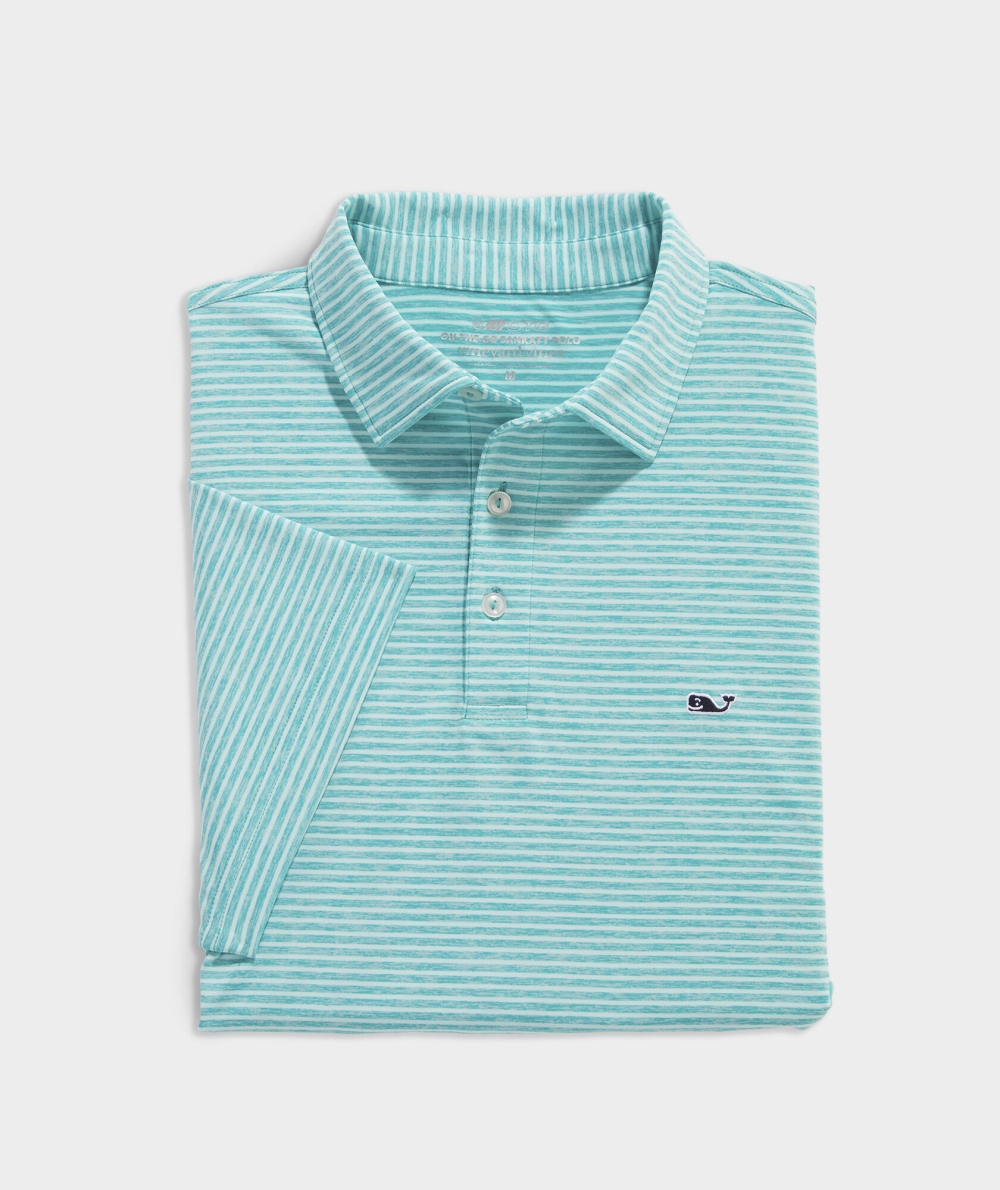 Polos Vineyard Vines Bradley Stripe Sankaty Polo Azules | 342098RTF