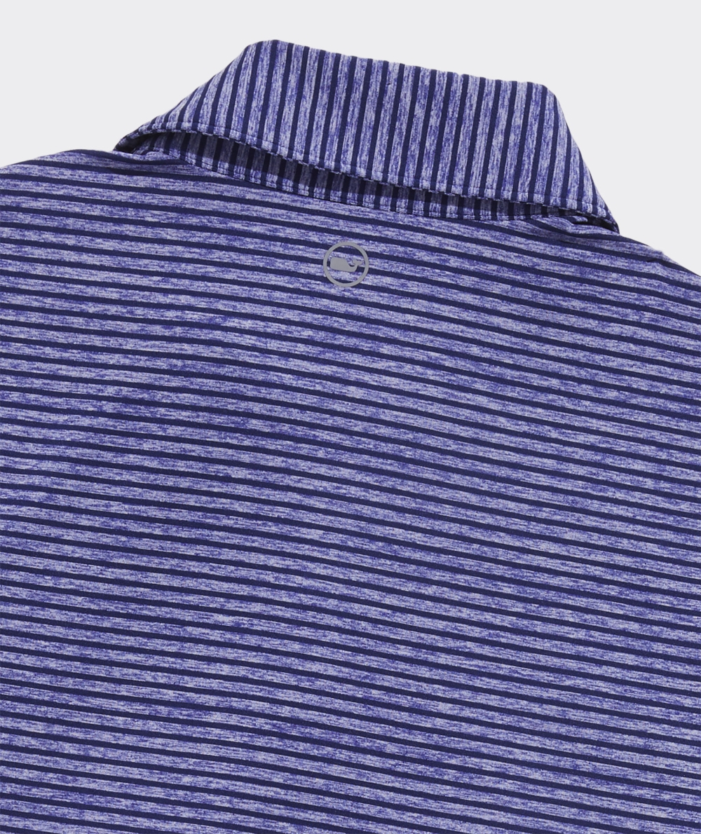 Polos Vineyard Vines Bradley Stripe Sankaty Polo Azules Azules | 542810KYR