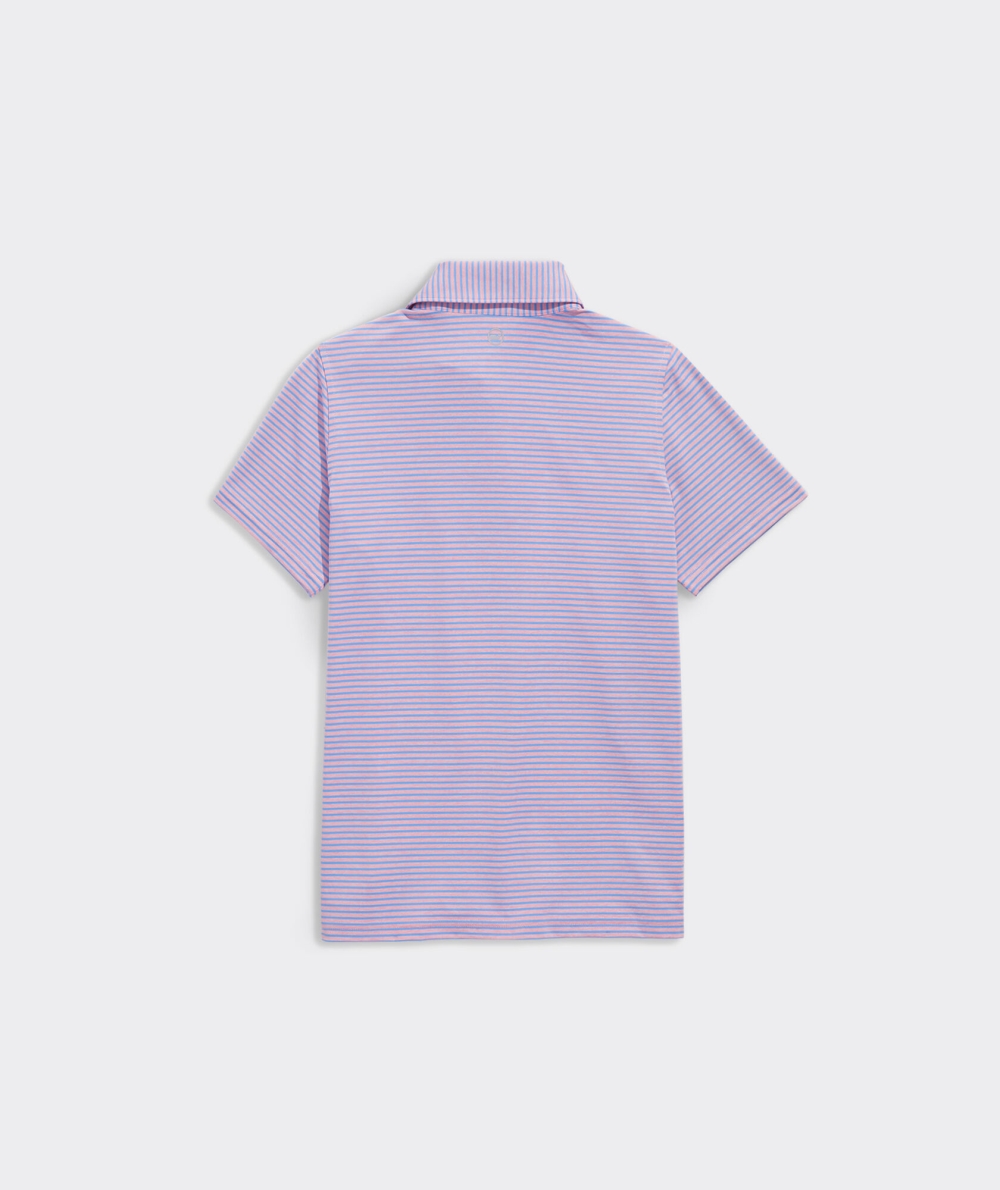 Polos Vineyard Vines Bradley Stripe Sankaty Polo Turquesa | 714589NEY