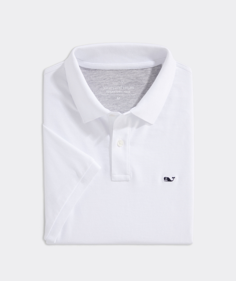 Polos Vineyard Vines Edgartown Pique Polo Blancos | 452078VSP