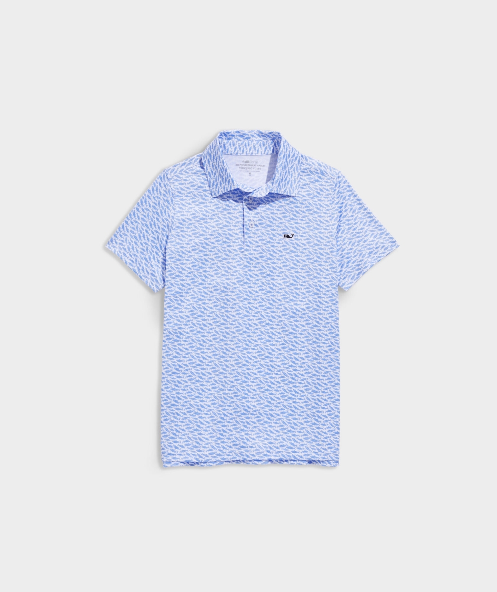 Polos Vineyard Vines Printed Sankaty Polo Blancos | 780623HAR