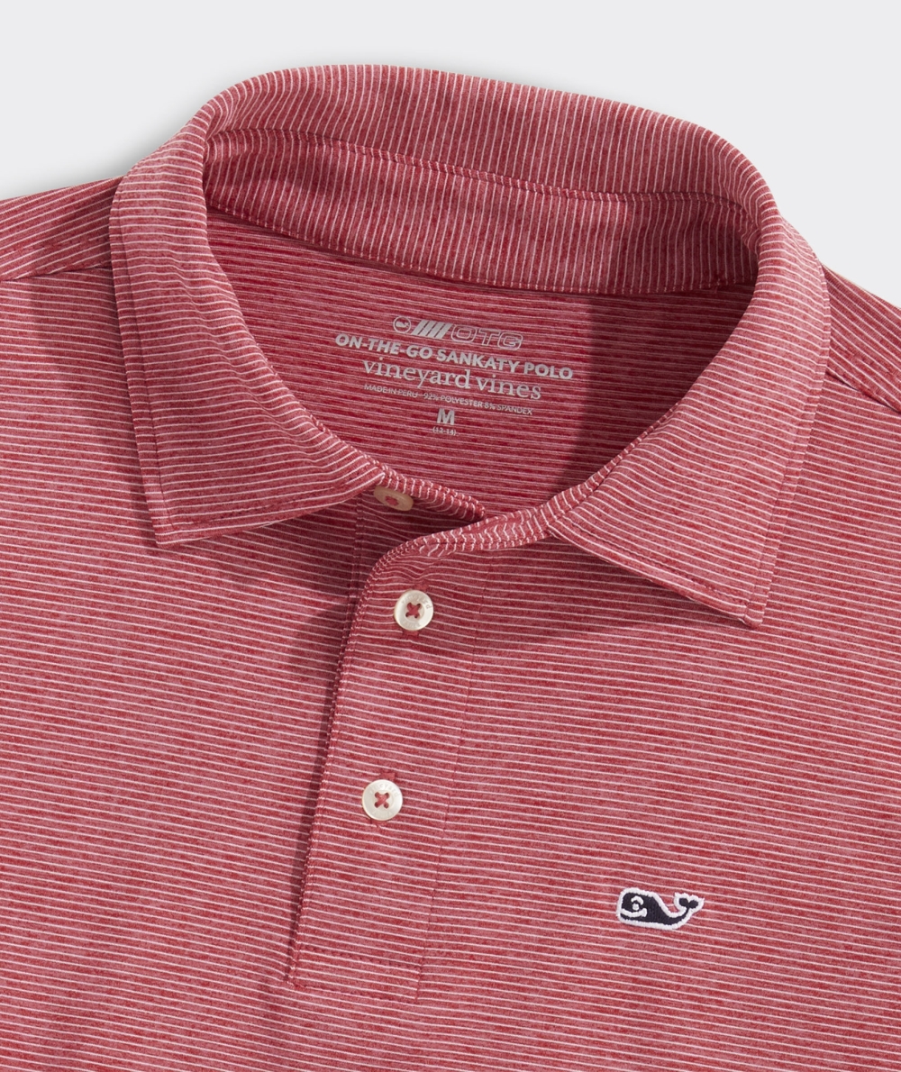 Polos Vineyard Vines St. Jean Stripe Sankaty Polo Rojos Blancos | 316059XEY