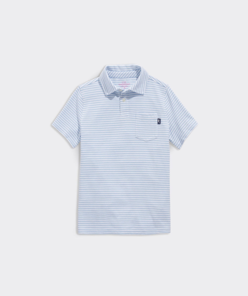 Polos Vineyard Vines Surfside Pique Polo Blancos Azules | 140825QSW