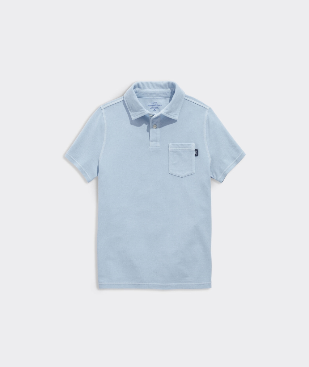 Polos Vineyard Vines Surfside Pique Polo Azules | 214398SRZ