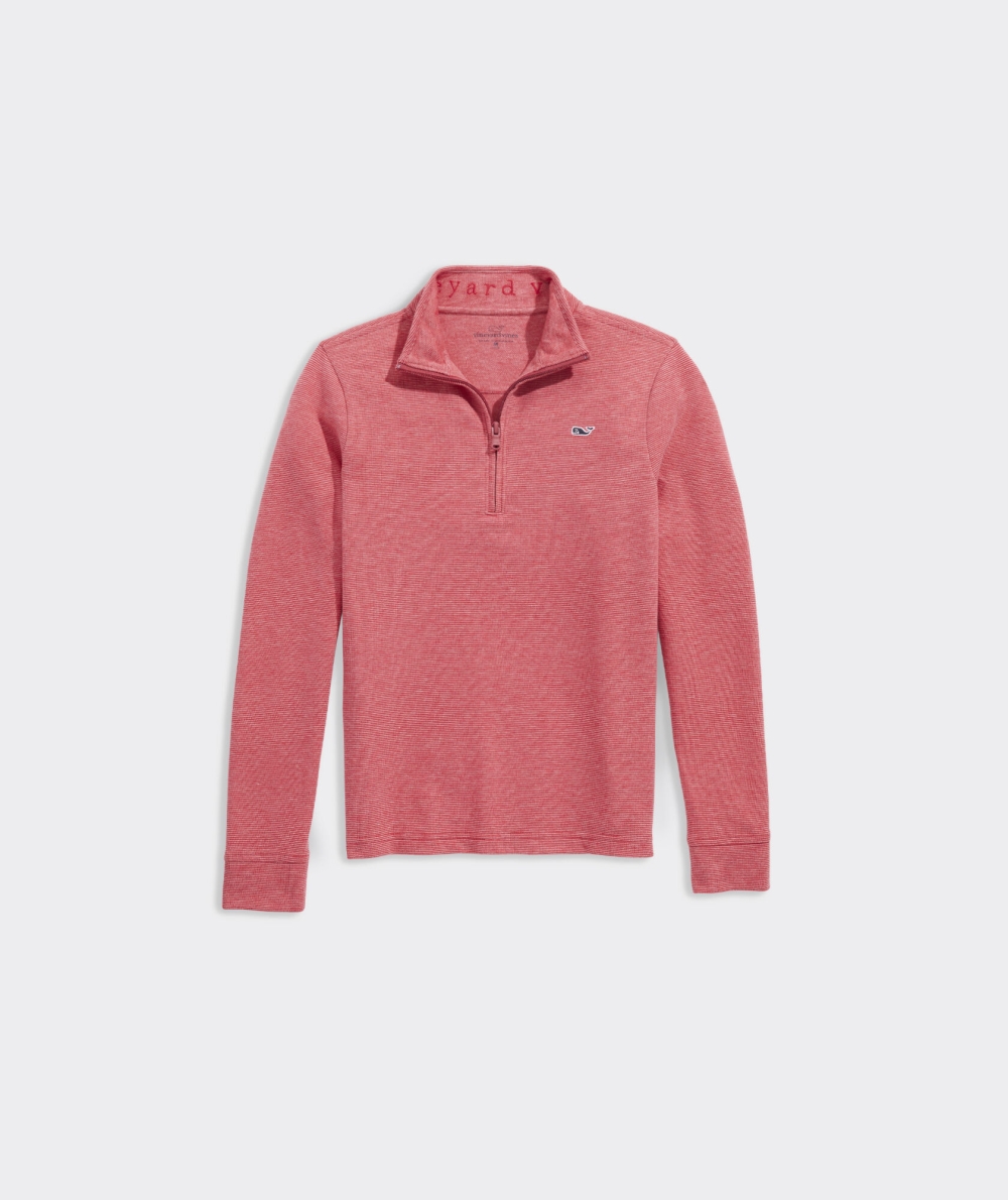 Pullovers Vineyard Vines Boys Saltwater Quarter-Zip Rojos | 501987LMS