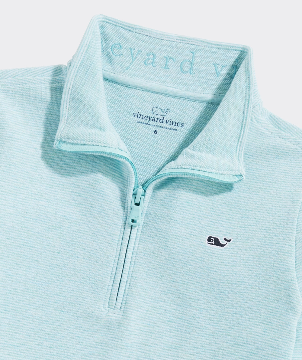 Pullovers Vineyard Vines Boys Saltwater Quarter-Zip Azules | 960821OSA