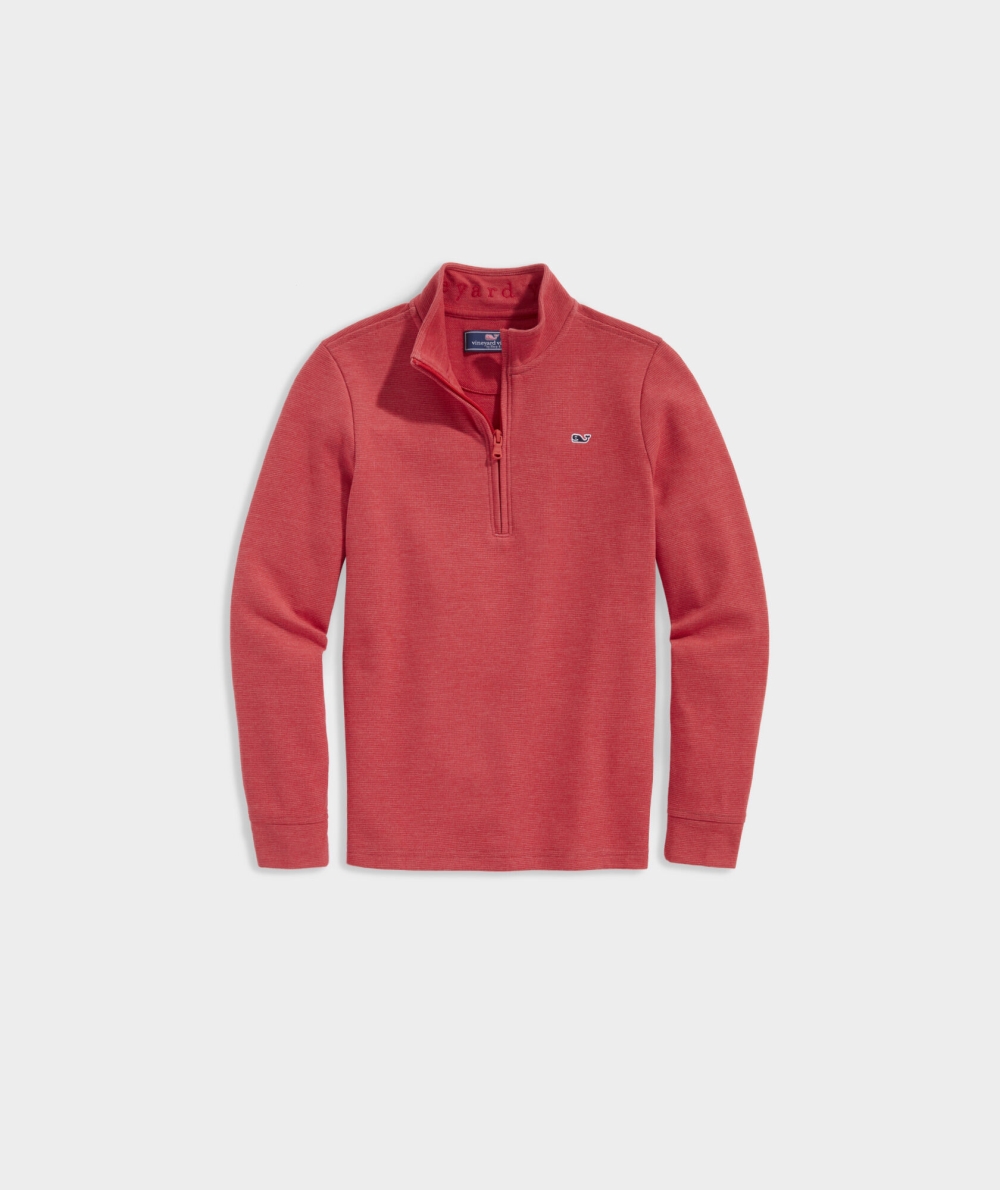 Pullovers Vineyard Vines Saltwater Quarter-Zip Rojos | 841502GYX