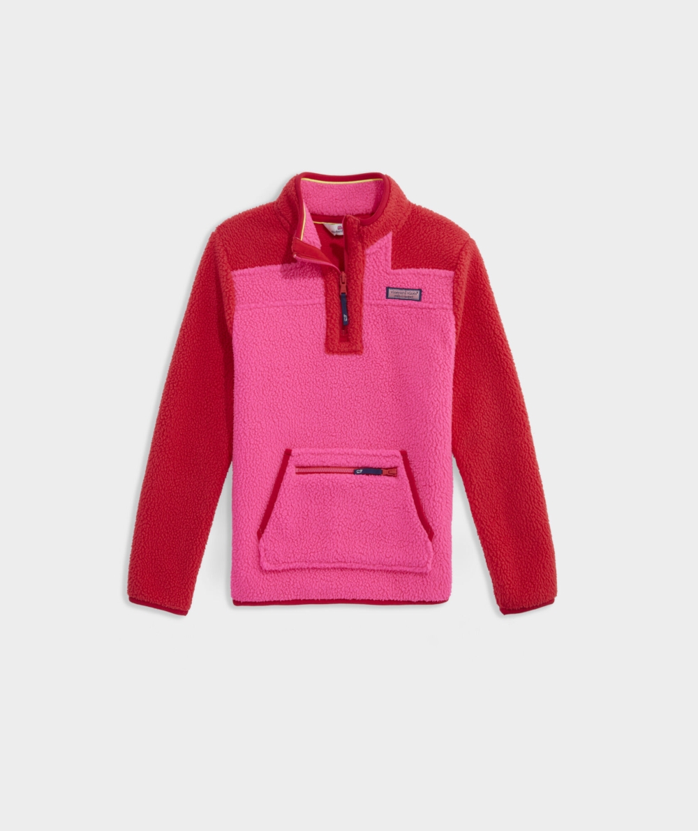 Sudaderas Vineyard Vines Colorblock SuperShep™ Rosas | 582067MOJ