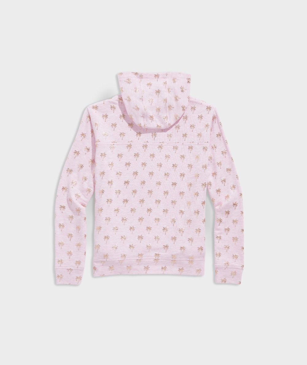 Sudaderas Vineyard Vines Foil Print Dreamcloth® Hoodie Rosas | 672415UGK