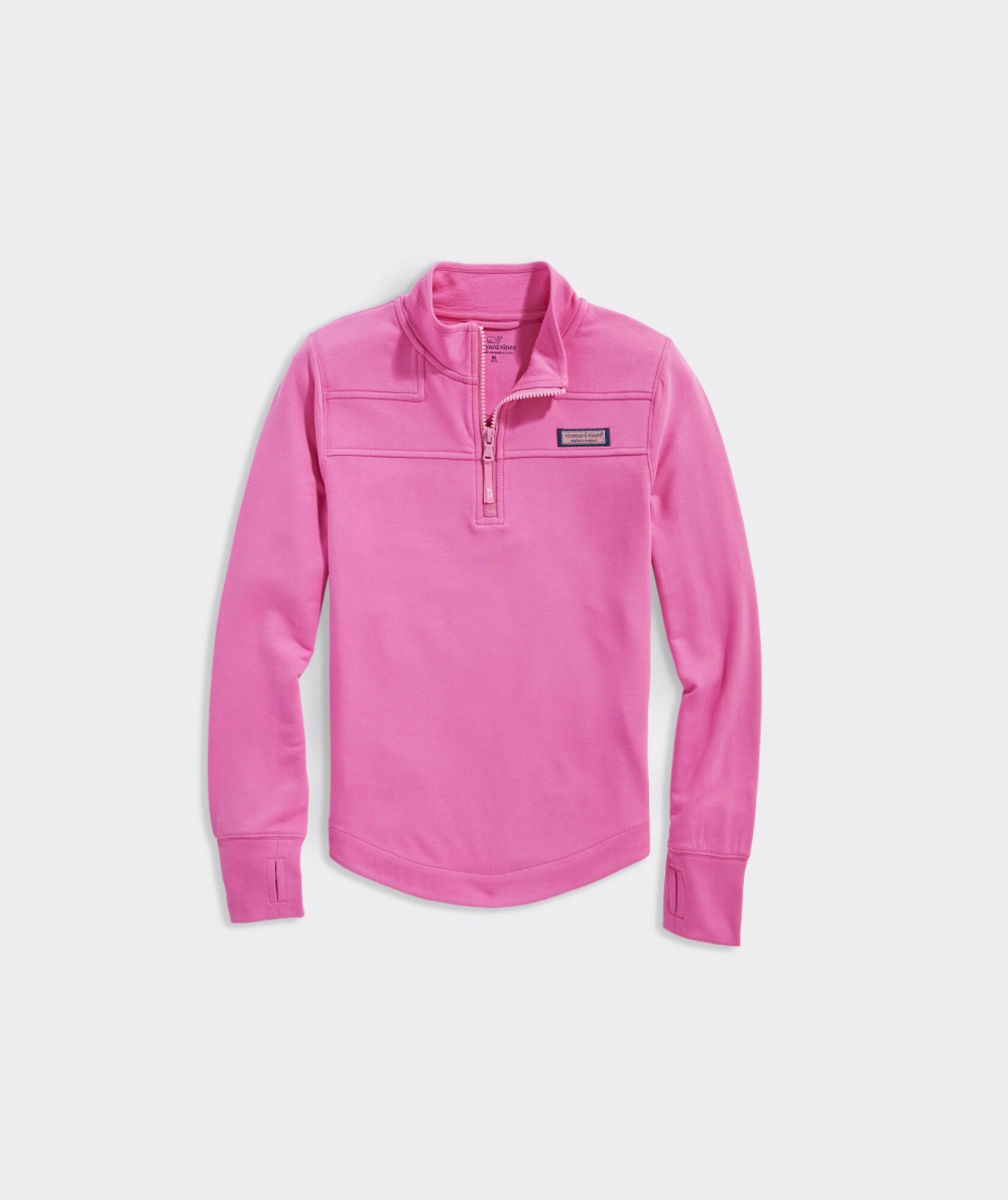 Sudaderas Vineyard Vines Girls Dreamcloth® Relaxed Shep Shirt™ Paradise Punch | 495370ZOM