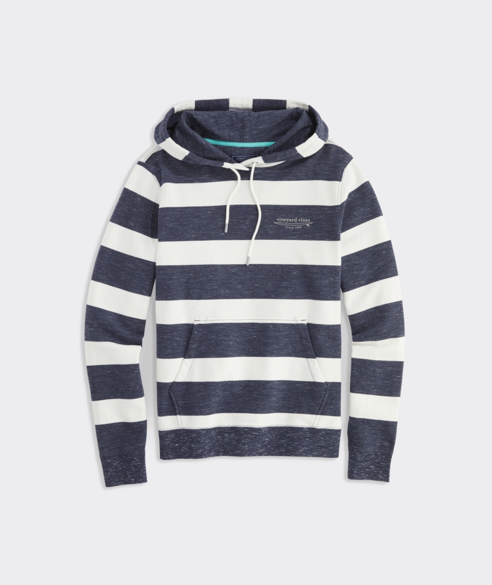 Suéteres Vineyard Vines A Rayas Surfside Hoodie Azules | 435209SMY