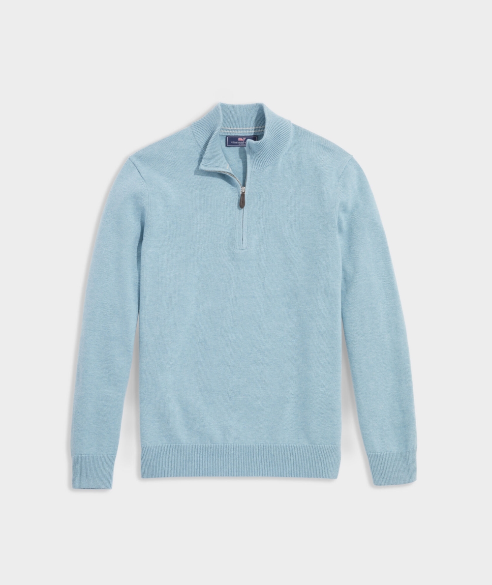 Suéteres Vineyard Vines Boathouse Quarter-Zip Sueter Azules | 960273YHR