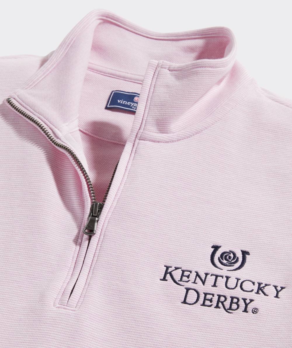 Suéteres Vineyard Vines Kentucky Derby Saltwater Quarter-Zip Rosas | 917562NAJ