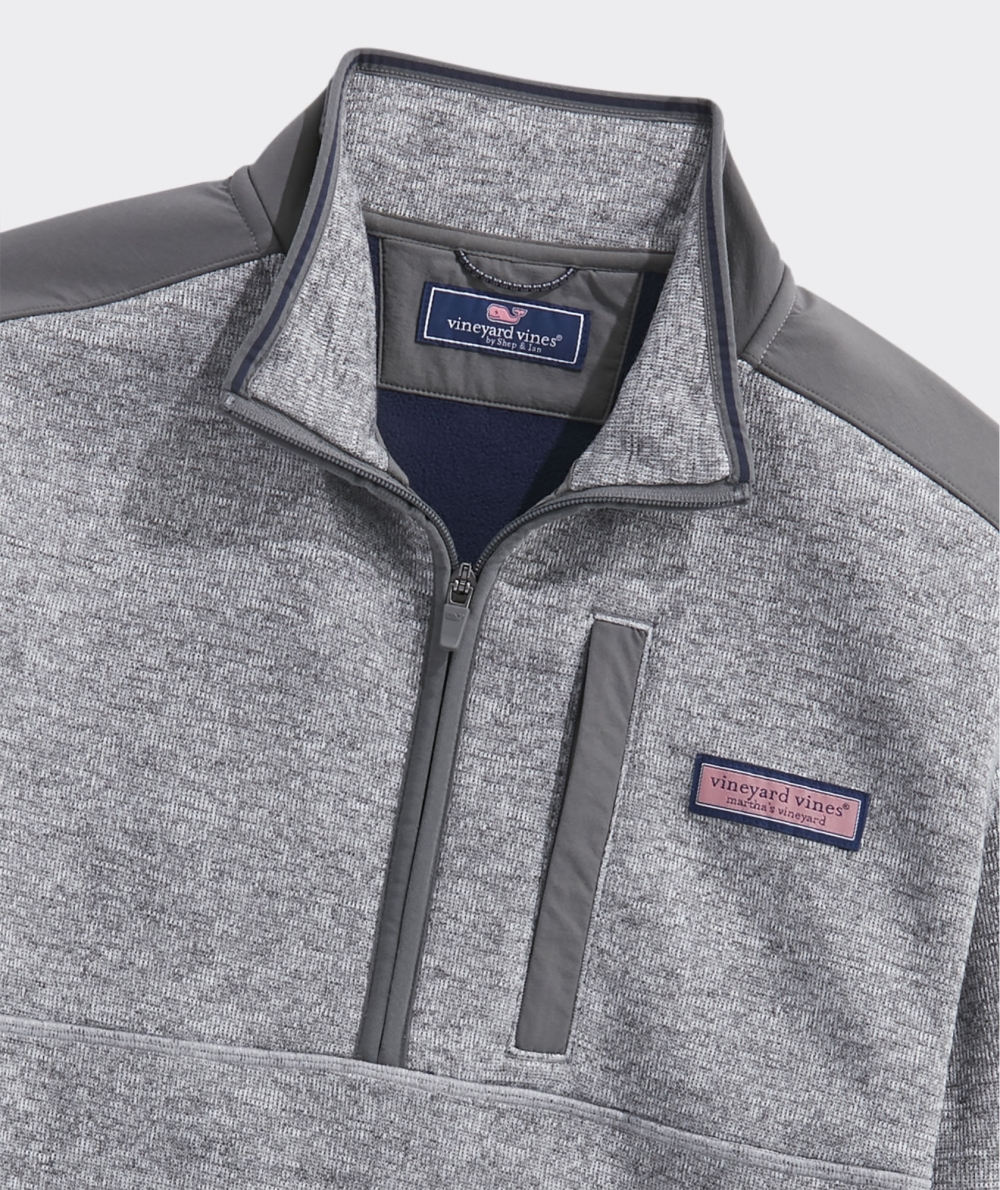 Suéteres Vineyard Vines Mountain Sueter Fleece Quarter-Zip Grises | 460319VNH