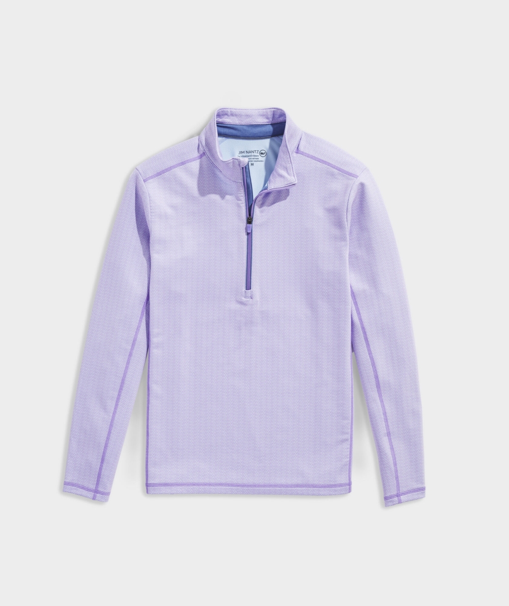 Suéteres Vineyard Vines Pescadero Quarter-Zip Ice Water Chevron | 814063PQC