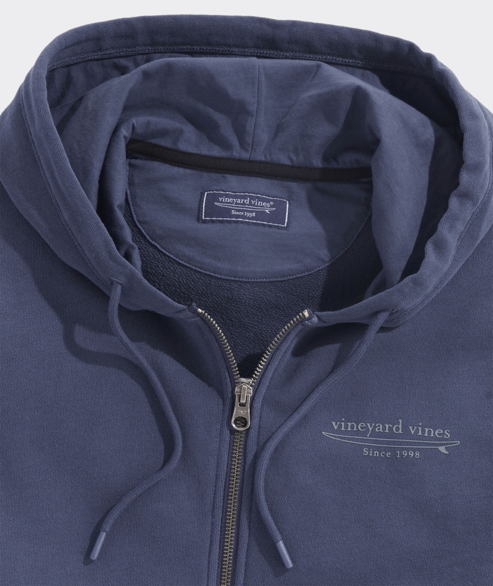 Suéteres Vineyard Vines Surfside Two-Way Cremallera Hoodie Azul Marino | 950247IJT