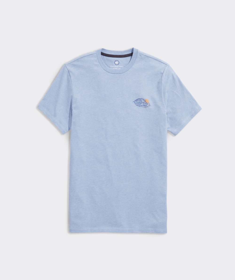 Tees Vineyard Vines Crashing Wave Corta-Sleeve Dunes Tee Blancos | 860514MWD