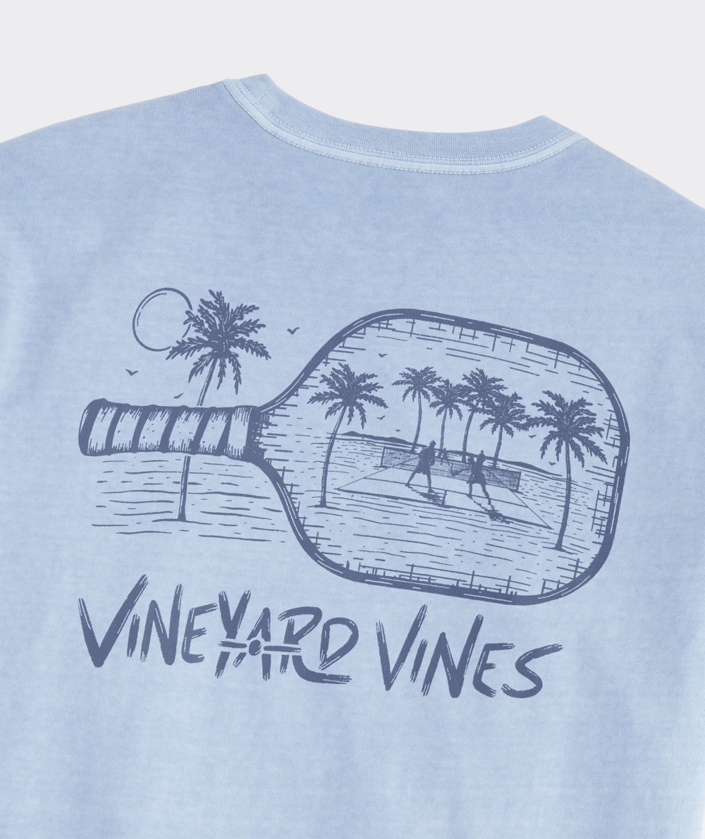 Tees Vineyard Vines Pickleball Paddle Corta-Sleeve Tee Blancos | 824750VDU