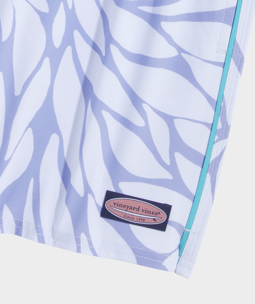 Trajes De Baño Vineyard Vines 7 Inch Printed Chappy Trunks In Full Bloom - Ice Water | 069172MLP