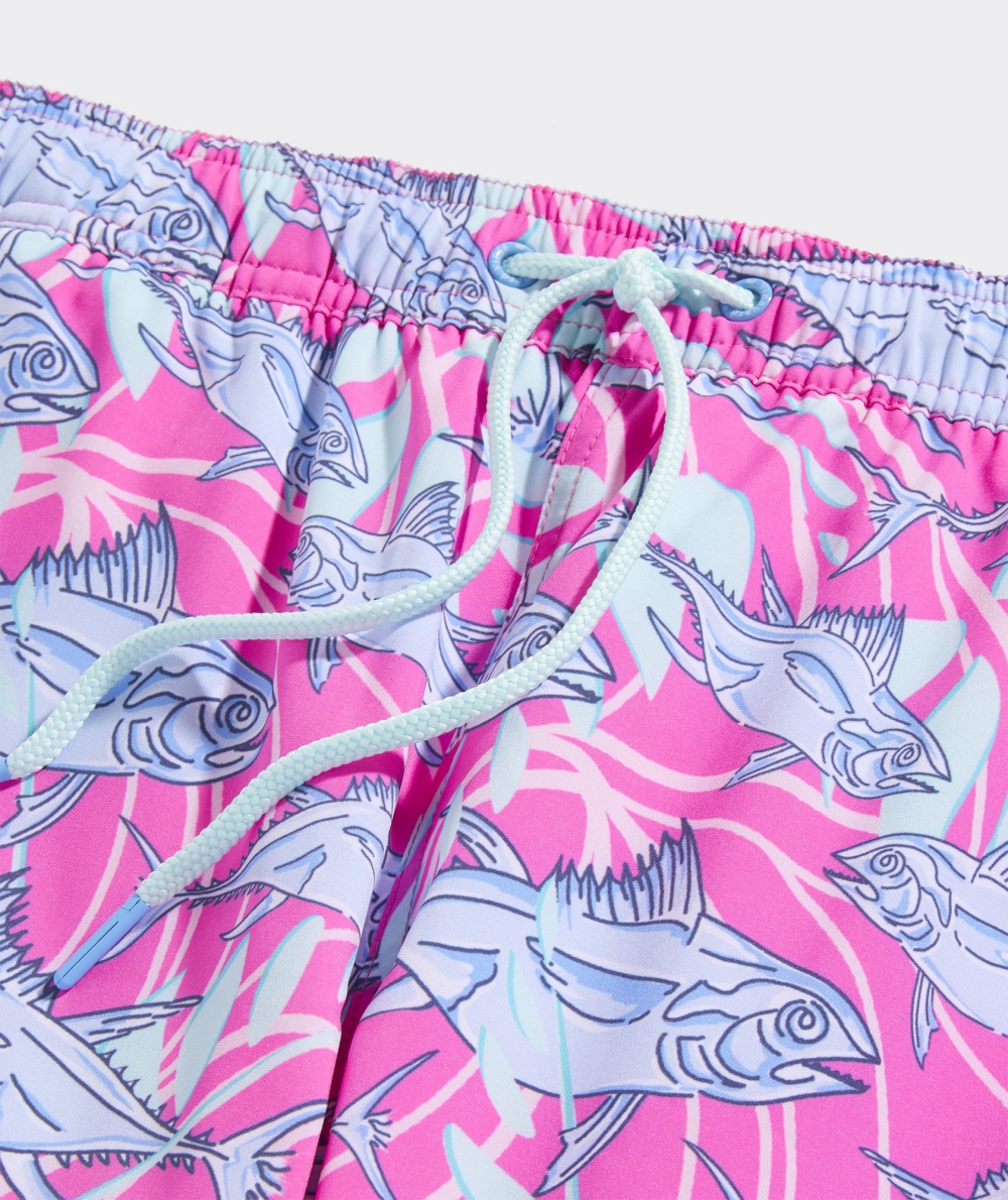 Trajes De Baño Vineyard Vines 7 Inch Printed Chappy Trunks Chappy Harbour Fish - Paradise Punch | 154309FDU