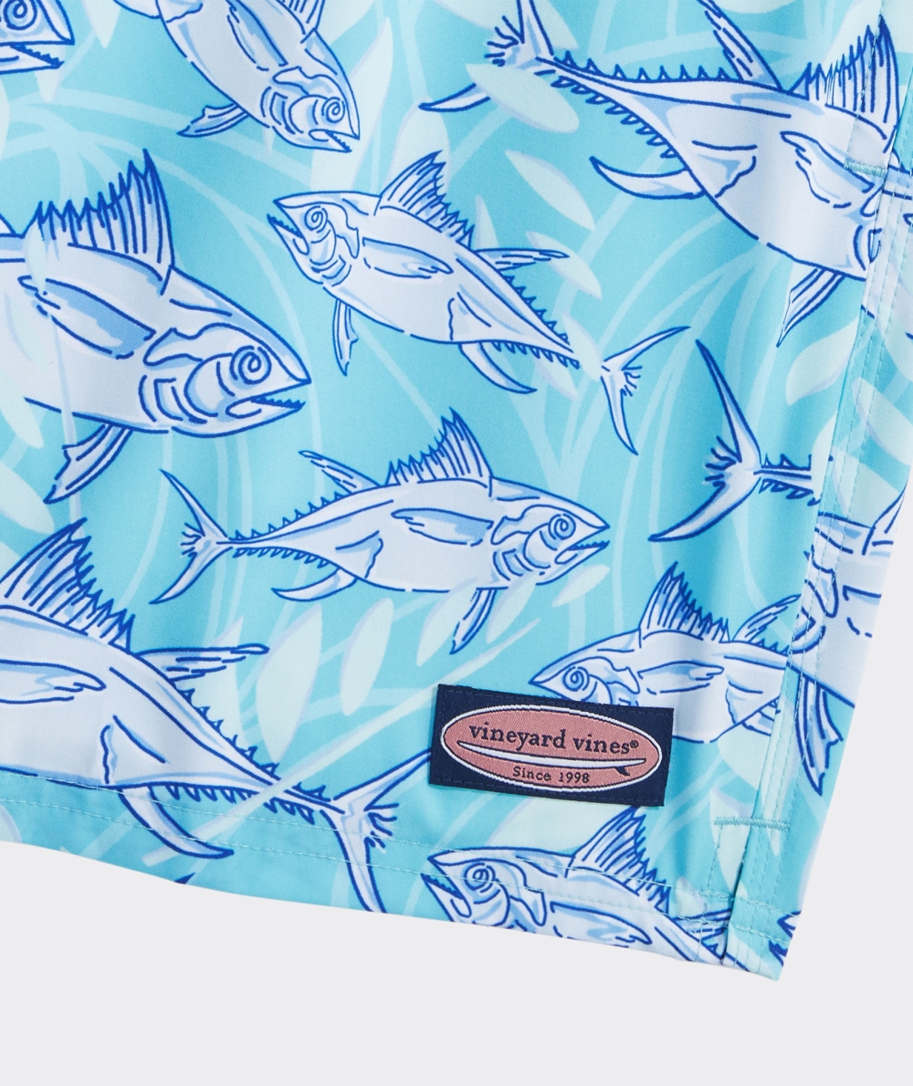 Trajes De Baño Vineyard Vines 7 Inch Printed Chappy Trunks Chappy Harbour Fish - Sea Grove | 641370GBP