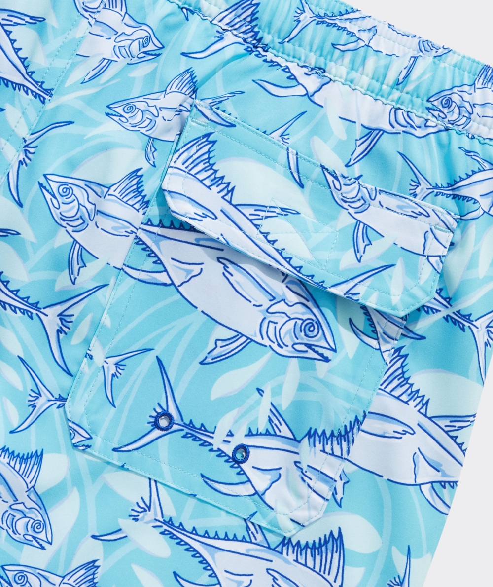 Trajes De Baño Vineyard Vines 7 Inch Printed Chappy Trunks Chappy Harbour Fish - Sea Grove | 641370GBP