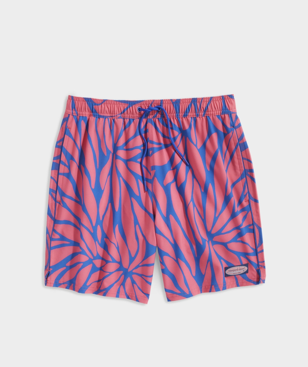 Trajes De Baño Vineyard Vines 7 Inch Printed Chappy Trunks Rojos | 708423UZM