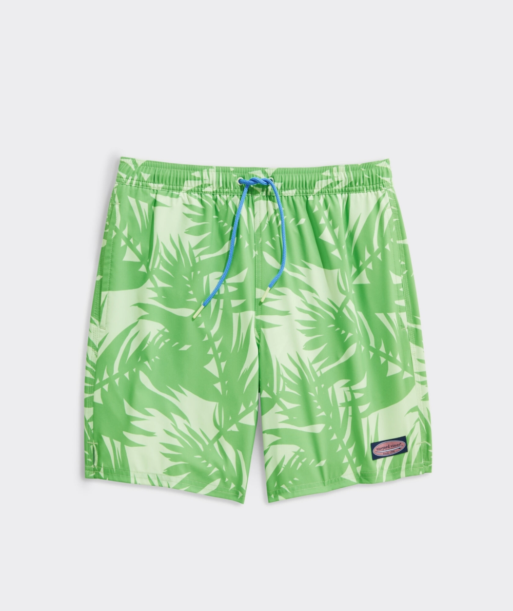 Trajes De Baño Vineyard Vines 7 Inch Printed Chappy Trunks Breezy Palm Chappy - Harbor Island | 741089QFE