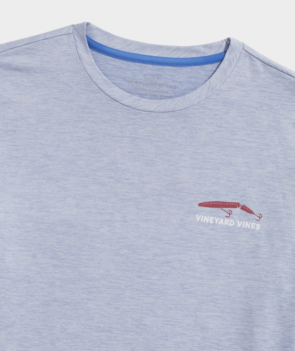 Trajes De Baño Vineyard Vines Americana Lures Long-Sleeve Harbor Performance Tee Blancos | 956207LNU