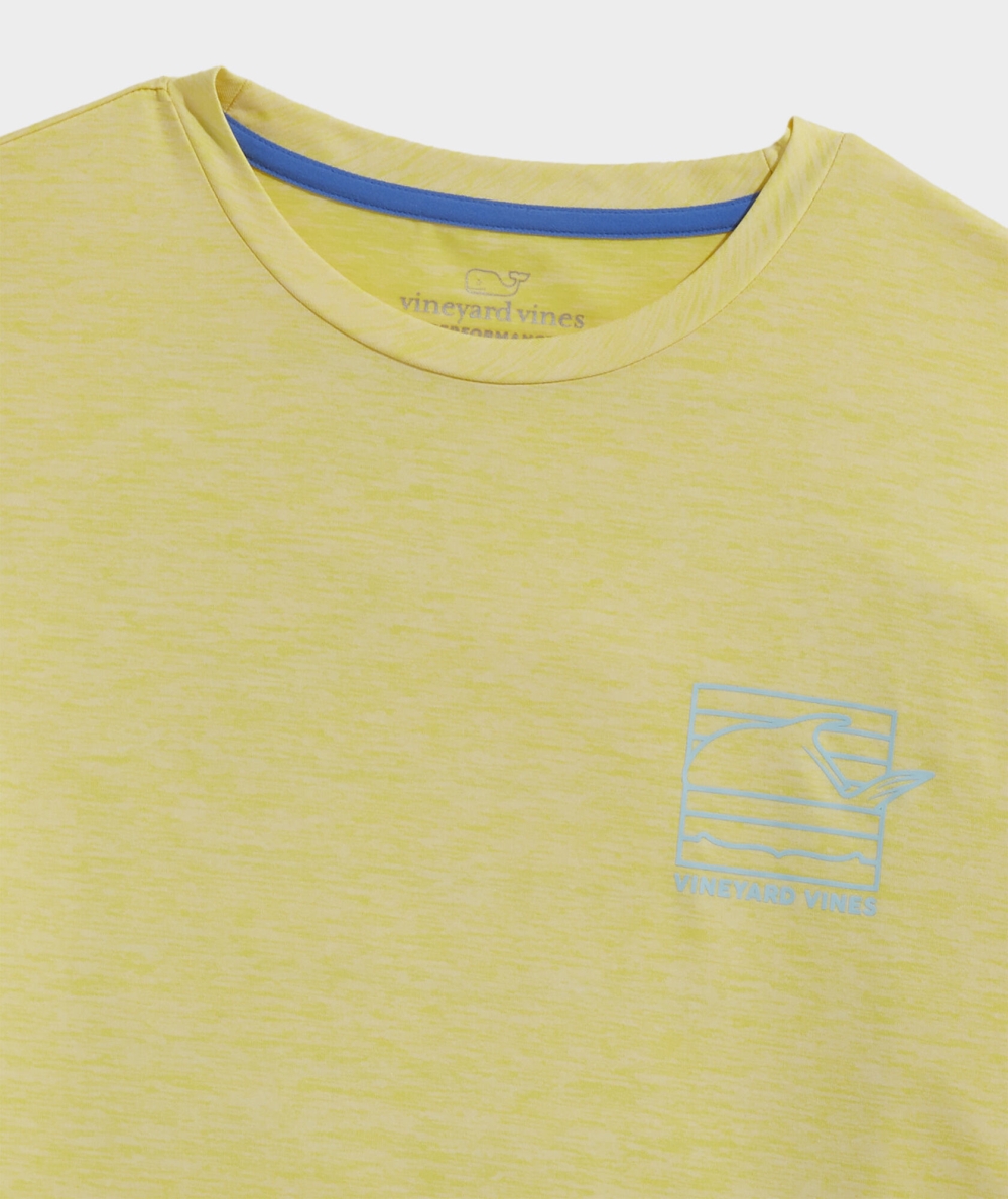 Trajes De Baño Vineyard Vines Permit Tail Box Long-Sleeve Harbor Performance Tee Sunny | 280159KRF